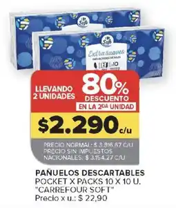 Carrefour Carrefour soft pañuelos descartables oferta