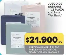 Carrefour Tex Basic juego de sabanas oferta