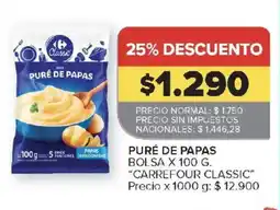Carrefour Carrefour classic puré de papas oferta