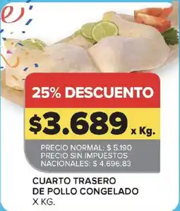 Carrefour Cuarto trasero de pollo congelado oferta