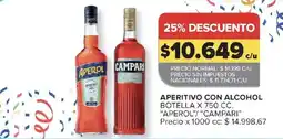 Carrefour Aperol campari aperitivo con alcohol oferta