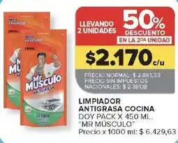 Carrefour Mr Musculo limpiador antigrasa cocina oferta