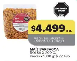 Carrefour Maiz barbaoca oferta