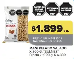 Carrefour Bulnez maní pelado salado oferta