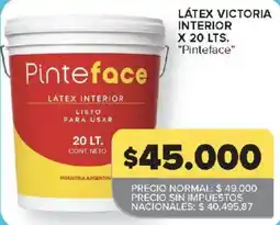 Carrefour Pinteface latex interior oferta