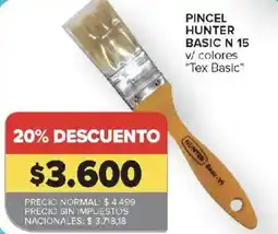 Carrefour Hunter pincel basic n 15 oferta