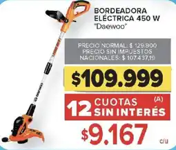 Carrefour Daewoo bordeadora eléctrica 450 w oferta