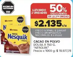 Carrefour Nesquik cacao en polvo oferta