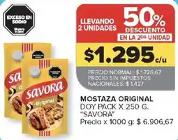 Carrefour Savora mostaza original oferta