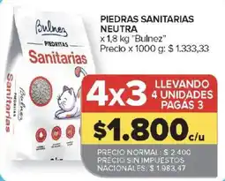 Carrefour Bulnez piedritas sanitarias oferta