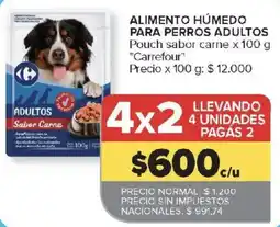 Carrefour Carrefour alimento húmedo para perros adultos oferta