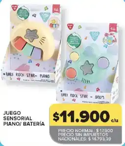 Carrefour Playmobil juego sensorial piano/batería oferta