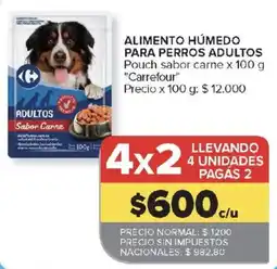 Carrefour Carrefour alimento húmedo para perros adultos oferta