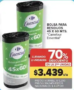 Carrefour Carrefour essential bolsa para residuos oferta