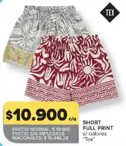 Carrefour Tex short full print oferta