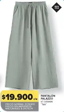 Carrefour Tex pantalón palazzo oferta