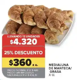 Carrefour Medialuna de manteca/grasa oferta