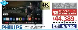 Carrefour Philips smart tv led titan os oferta