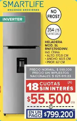 Carrefour Smartlife heladera oferta