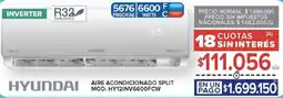 Carrefour Hyundai aire acondicionado split oferta