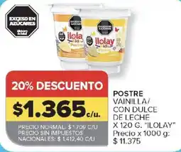 Carrefour Ilolay postre vainilla con dulce de leche oferta