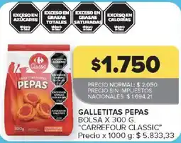 Carrefour Carrefour classic galletitas pepas oferta