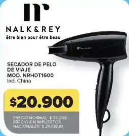 Carrefour Nalk & rey secador de pelo de viaje oferta