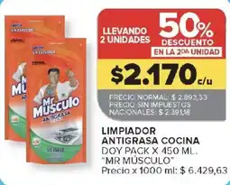Carrefour Mr Músculo limpiador antigrasa cocina oferta