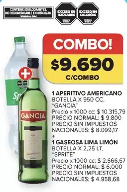 Carrefour Gancia aperitivo americano oferta