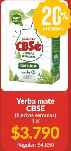Supermercados Aiello Cbse yerba mate hierbas serranas oferta