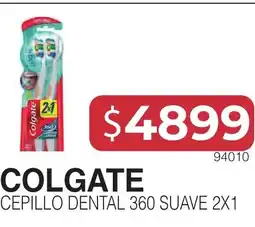 Masivos Colgate cepillo dental 360 suave 2x1 oferta