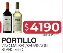 Masivos Portillo vino malbec/sauvignon blanc 750c oferta