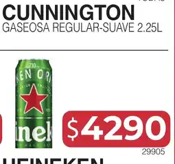 Masivos Cunnington gaseosa regular-suave oferta