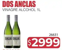 Masivos Dos anclas vinagre alcohol 1l oferta