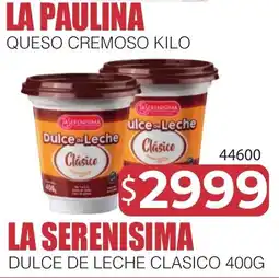 Masivos La serenisima dulce de leche clasico oferta