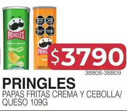 Masivos Pringles papas fritas crema y cebolla queso oferta