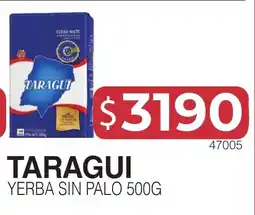 Masivos Taragui yerba sin palo oferta