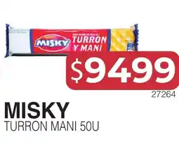 Masivos Misky turron mani 50u oferta