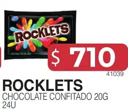 Masivos Rocklets chocolate confitado oferta
