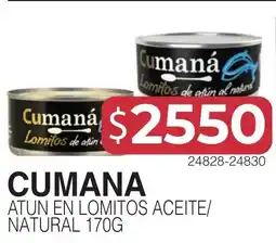 Masivos Cumaná lomitos de atún al natural oferta