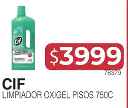 Masivos Cif limpiador oxigel pisos 750c oferta