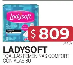 Masivos Ladysoft toallas femeninas comfort con alas 8u oferta