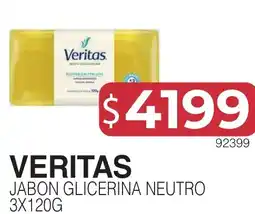 Masivos Veritas jabon glicerina neutro oferta