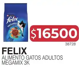 Masivos Felix alimento gatos adultos megamix 3k oferta