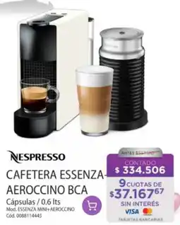 Sampietro Nespresso cafetera essenza-aeroccino bca oferta