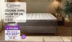 Sampietro Cannon colchon doral pillow top 140 oferta