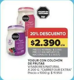Carrefour Market Carrefour - yogurt con colchón de frutas oferta