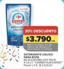 Carrefour Market Carrefour - detergente líquido para ropa oferta