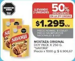 Carrefour Market Savora - mostaza original oferta