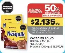 Carrefour Market Nesquik - cacao en polvo oferta